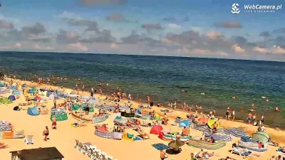 Chłapowo lato 2025 Plażowicze w Chłapowie