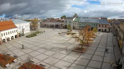 Rynek w Kielcach w jesiennej odsłonie