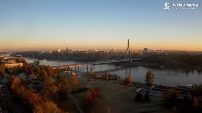 Jesienny poranek w Warszawie