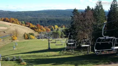 Jesienne kolory na stacji narciarskiej Mieszko w Zieleńcu