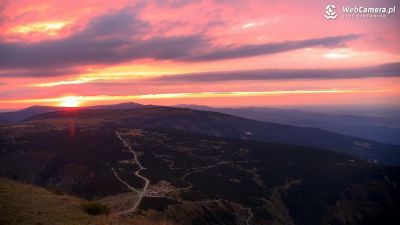 Widok z Kamery na Karkonosze