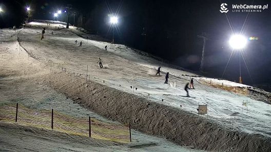 Film z NOCNEJ JAZDY na stokach w Polsce.